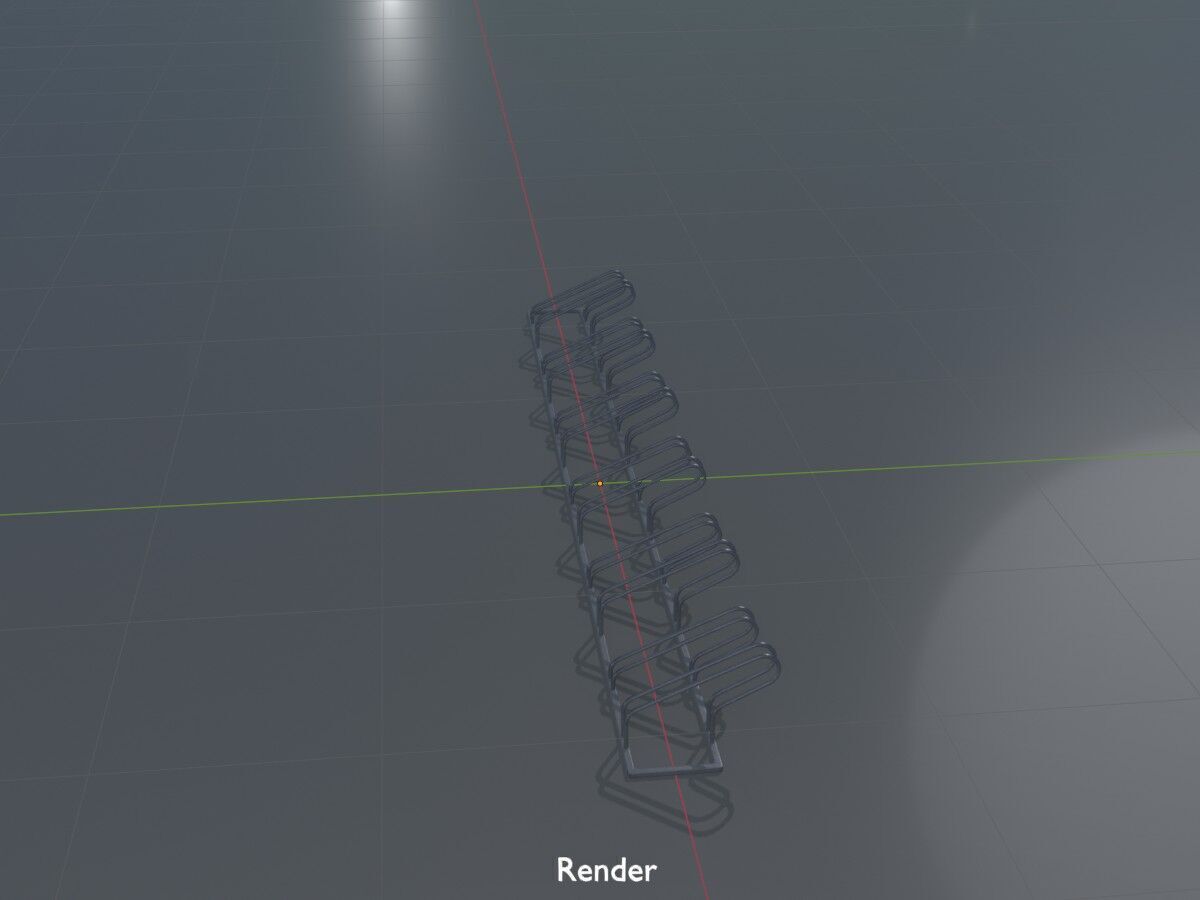 Bicycle Bracket Parker Version 2 Low-poly 3D model_16