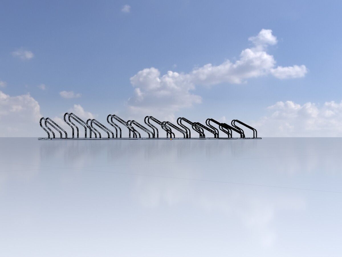 Bicycle Bracket Parker Version 2 Low-poly 3D model_6