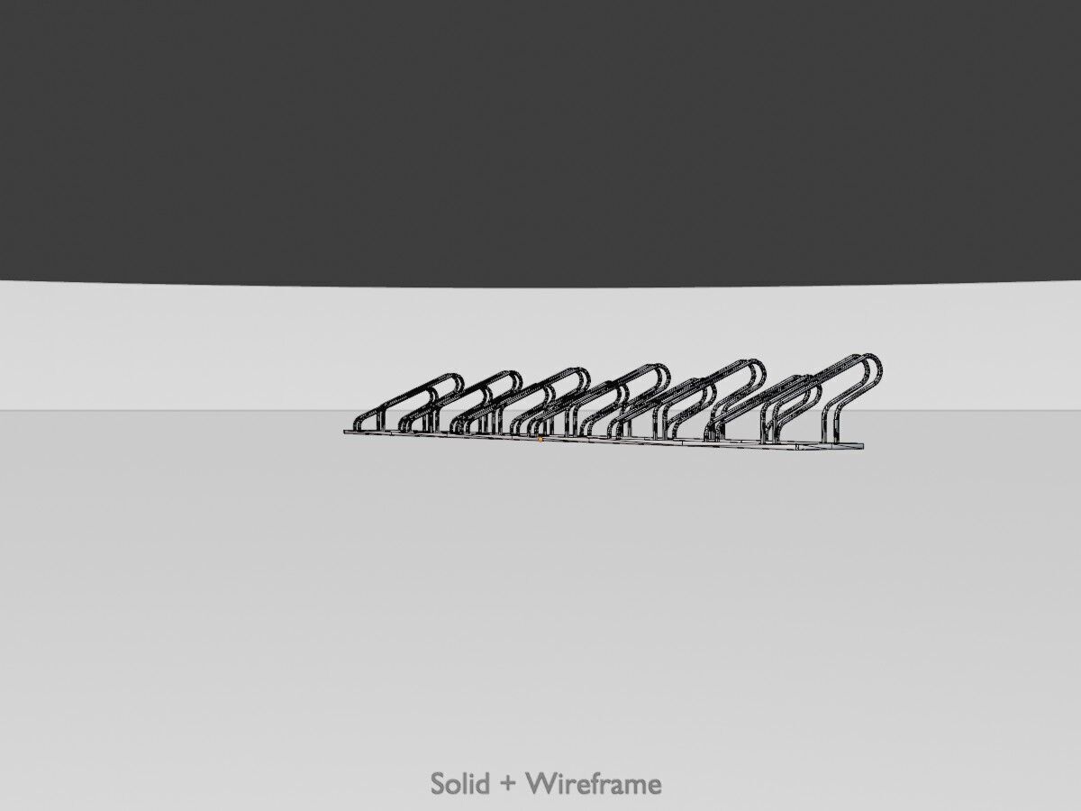 Bicycle Bracket Parker Version 2 Low-poly 3D model_11