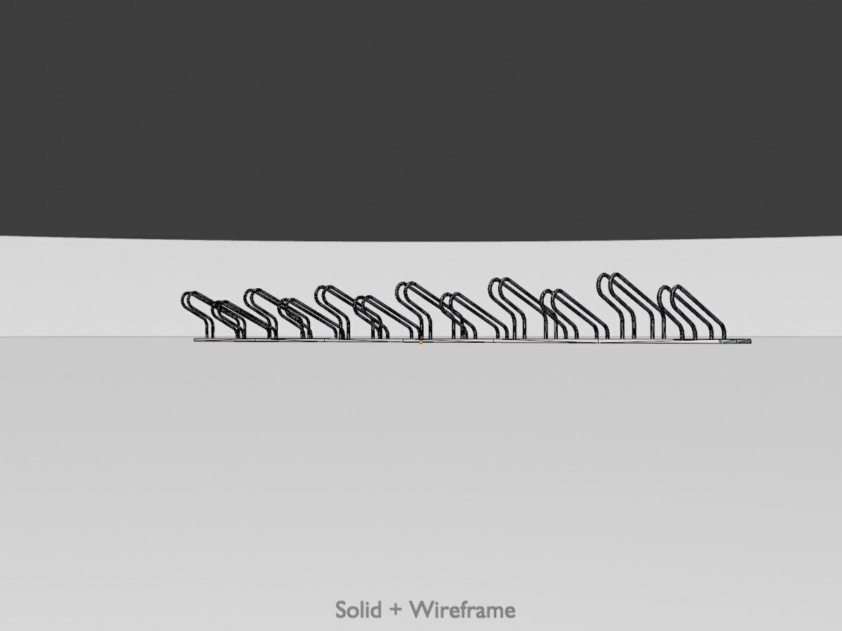 Bicycle Bracket Parker Version 2 Low-poly 3D model_9