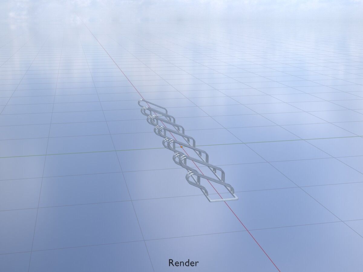 Bicycle Bracket Parker Version 2 Low-poly 3D model_18