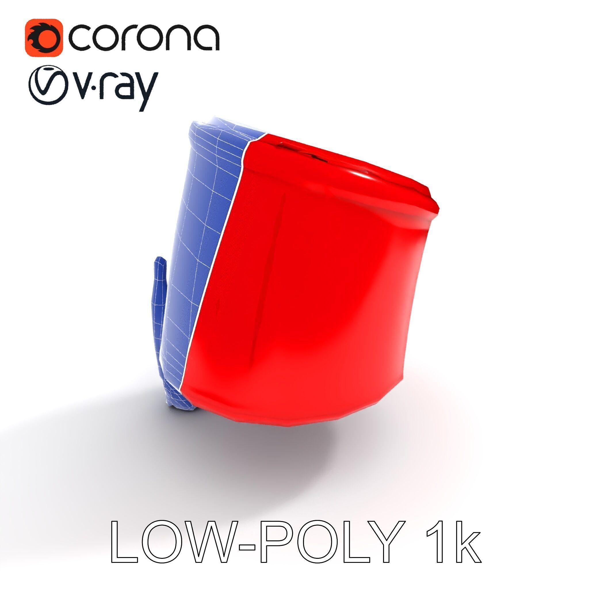 Red Fez Hat with Tassel Model Pack Low-poly 3D model_20