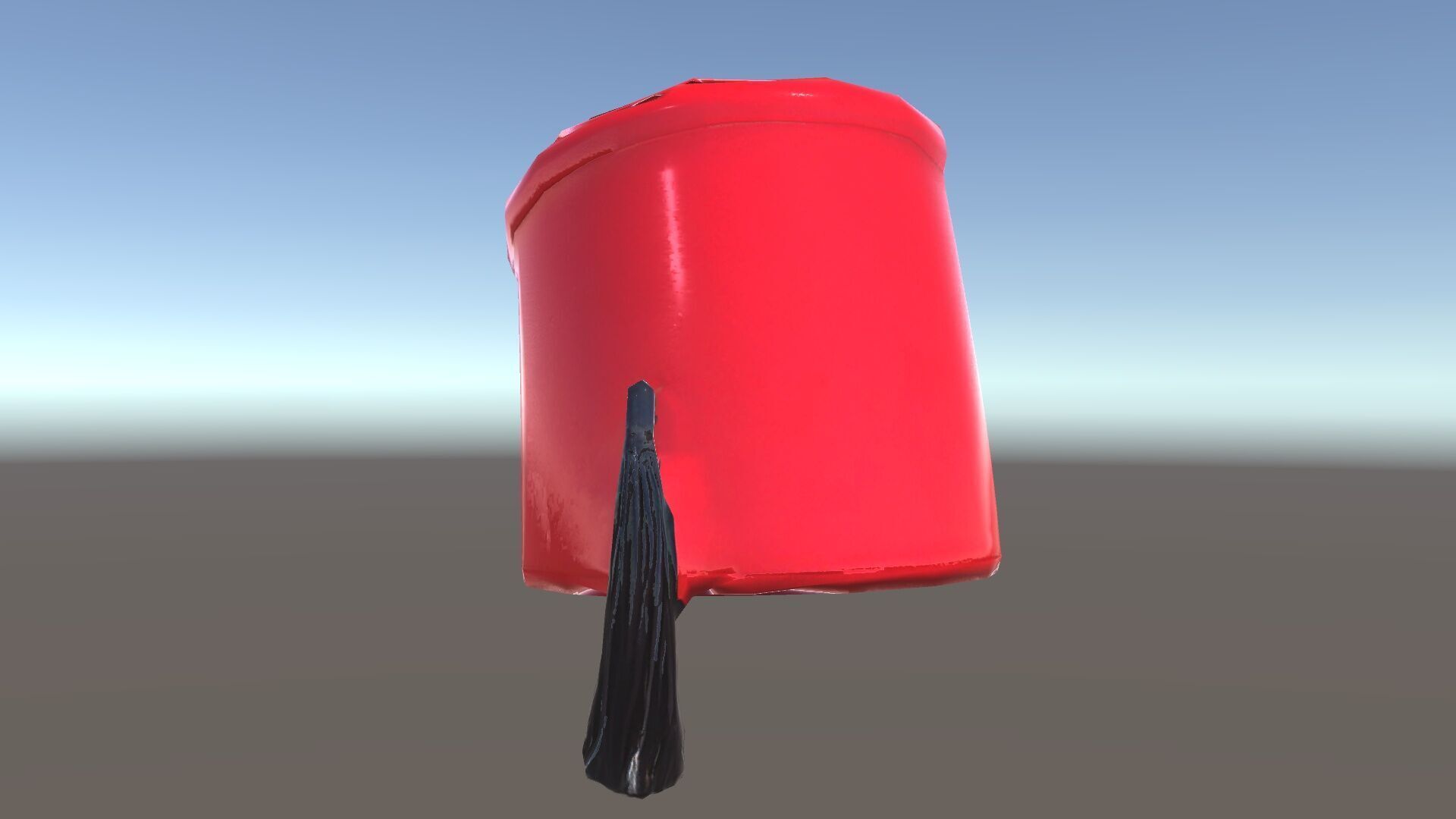 Red Fez Hat with Tassel Model Pack Low-poly 3D model_22