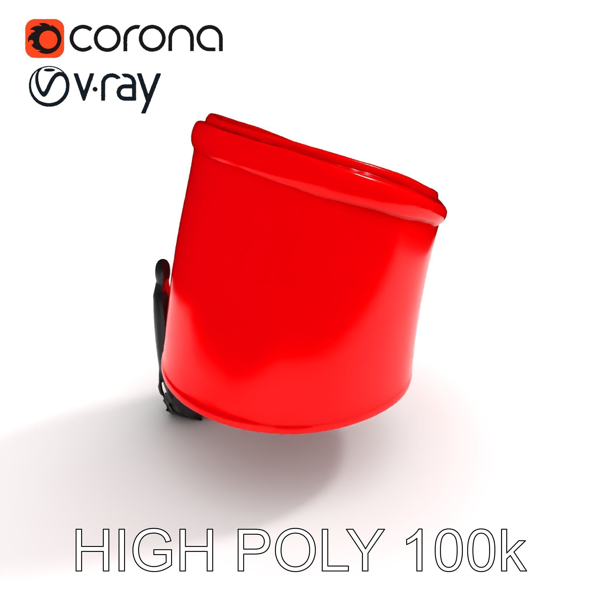 Red Fez Hat with Tassel Model Pack Low-poly 3D model_26