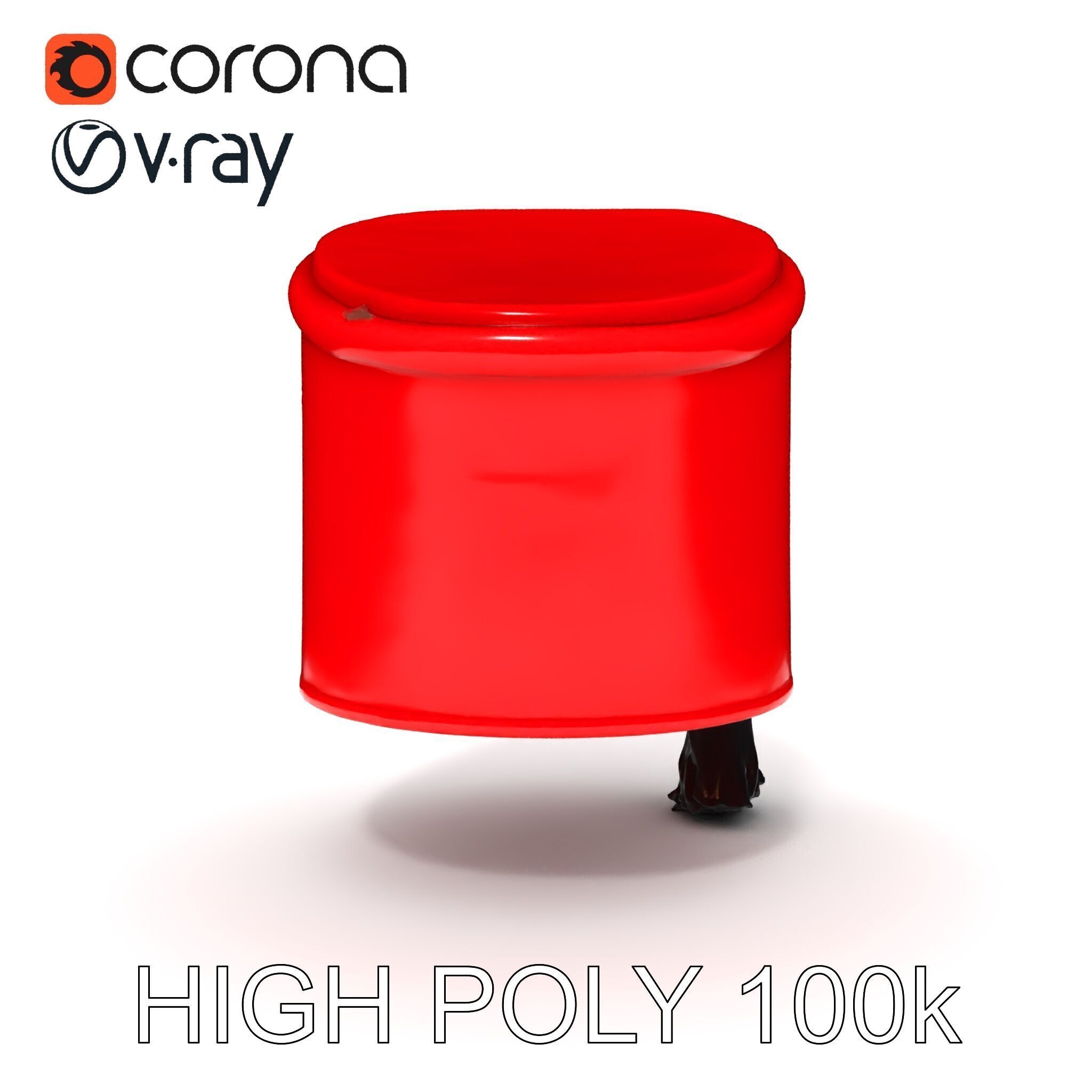 Red Fez Hat with Tassel Model Pack Low-poly 3D model_23