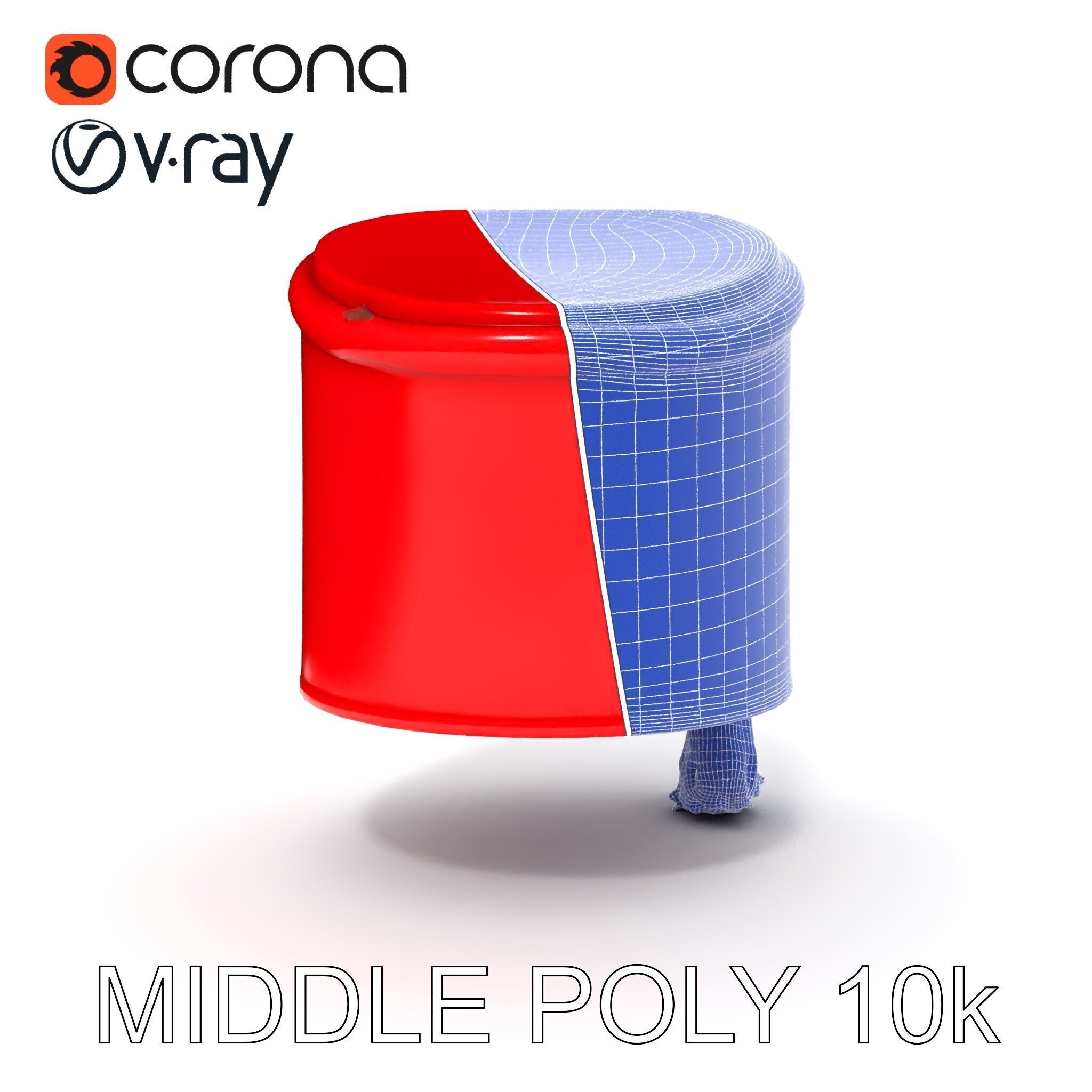 Red Fez Hat with Tassel Model Pack Low-poly 3D model_30