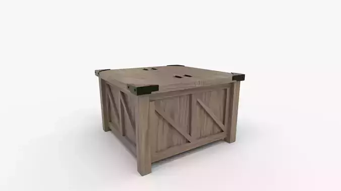 WAMPAT Square Farmhouse Coffee Table with Storage