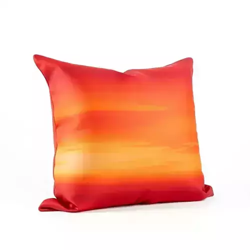 Vibrant Sunset Pillow model pack for immersive environments Low-poly 3D model
