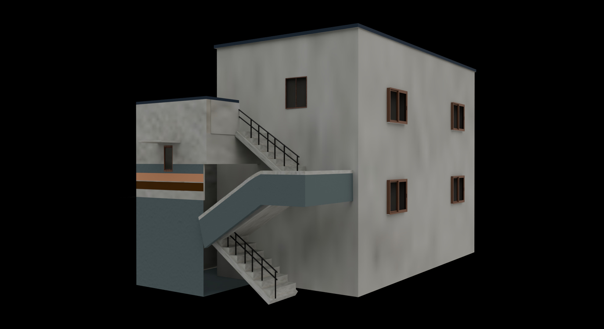 Buildings pack for Indian Rural Town 3D model_8