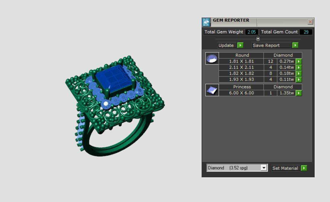 Rings 3D print model_3