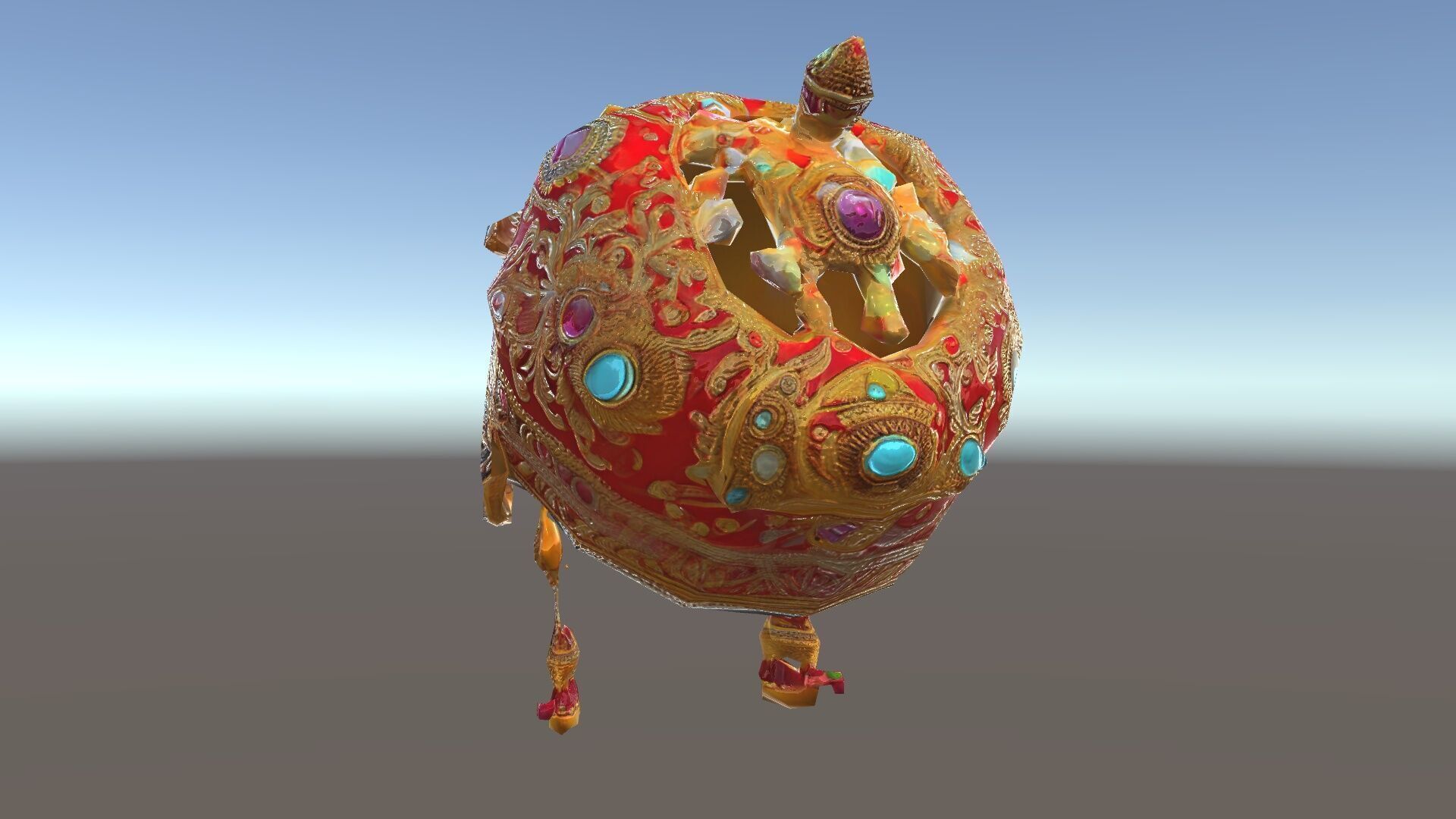 Ornate Jeweled Crown Model Pack Low-poly 3D model_24