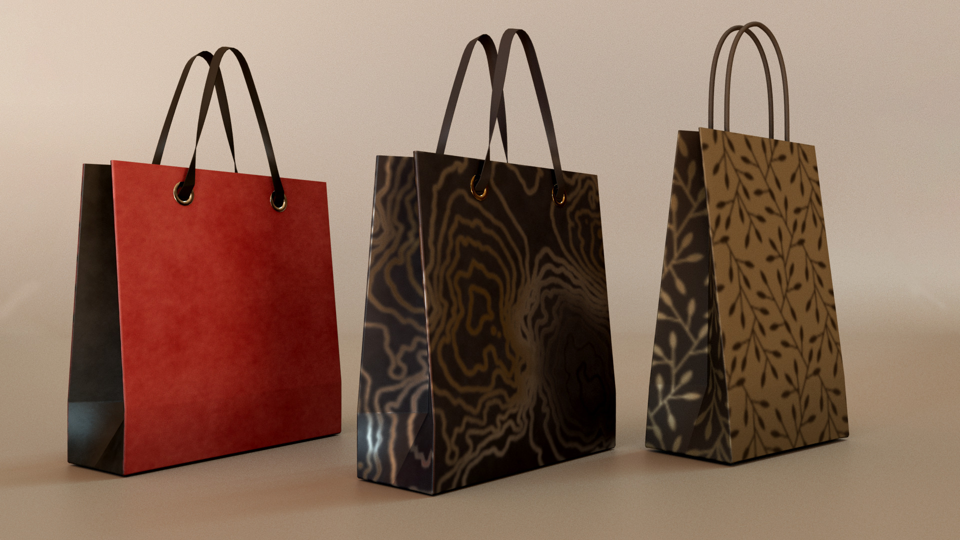 Gift Bag Free low-poly 3D model_2