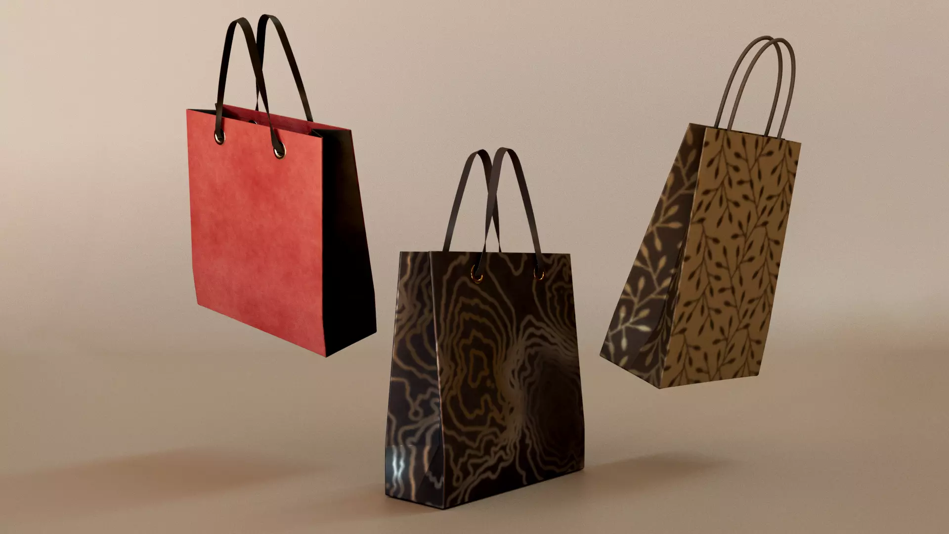 Gift Bag Free low-poly 3D model_0