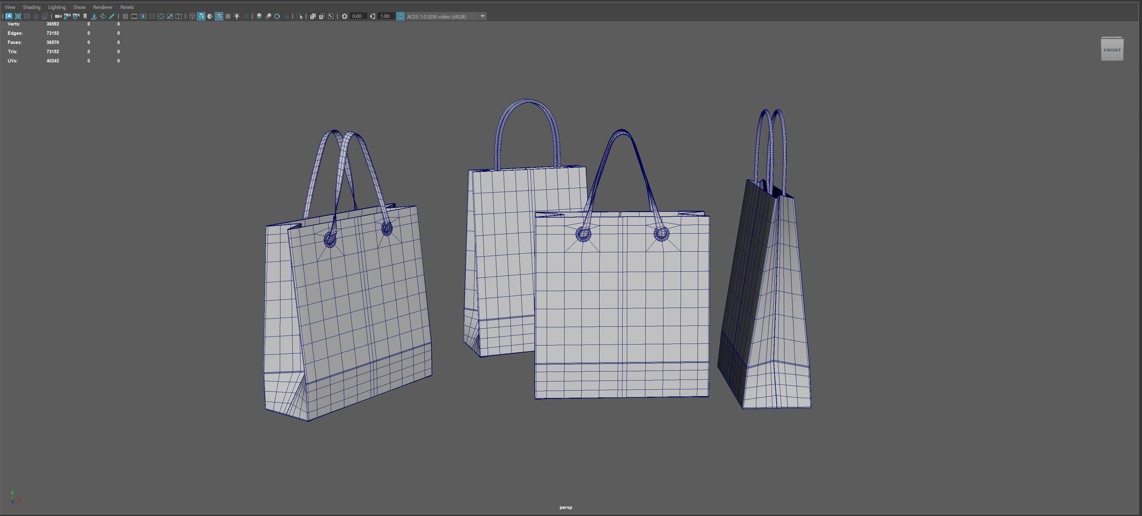 Gift Bag Free low-poly 3D model_3