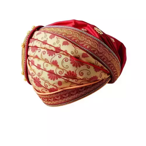 Traditional Turban Model Pack with Ornate Details Low-poly 3D model