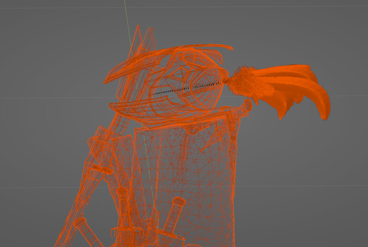 Phantom Assassin Weapon Set Low-poly 3D model_6