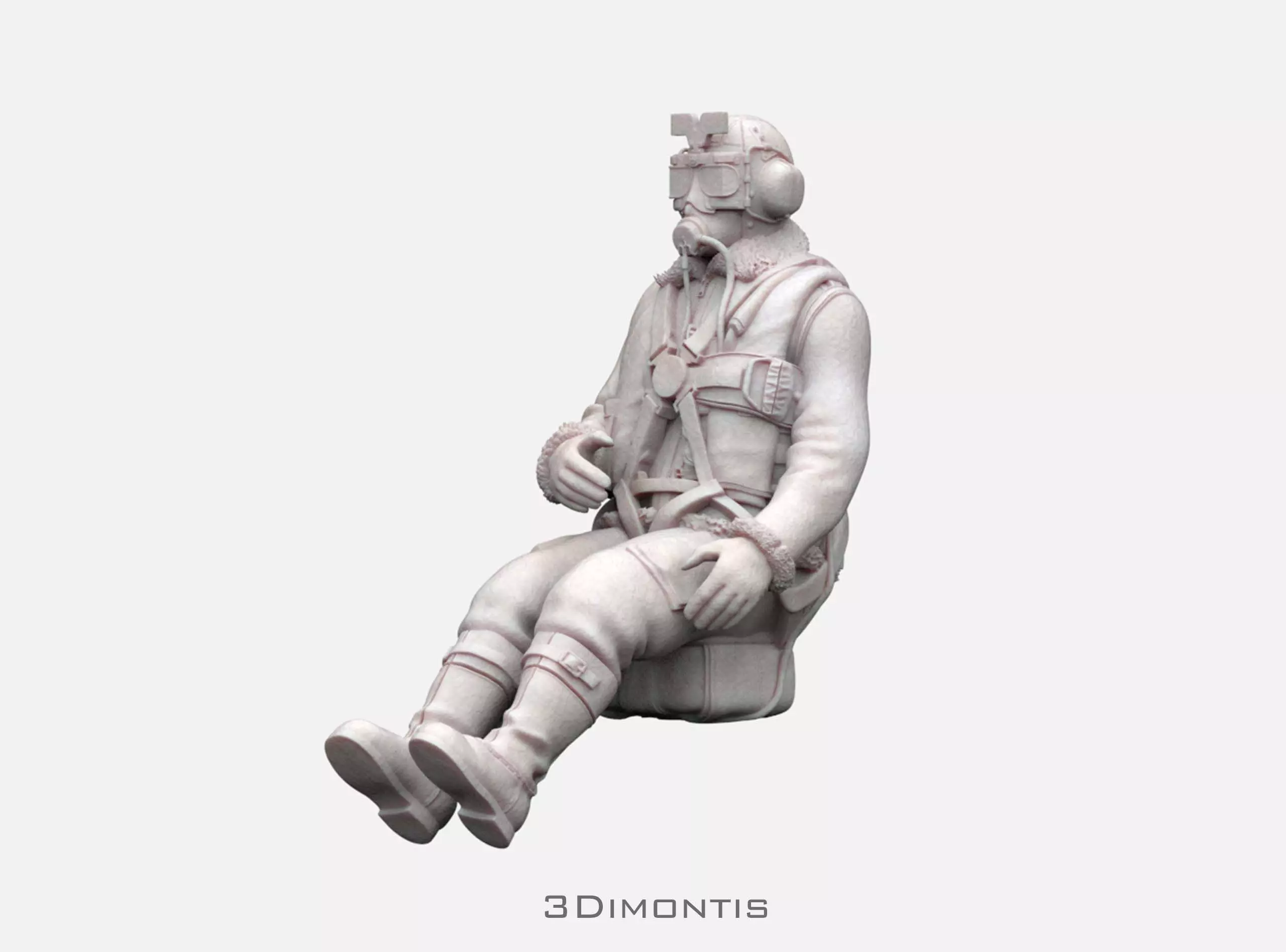 British Pilot WW2 3D print model