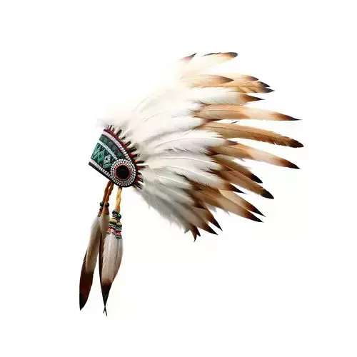 Native American Feather Headdress Model Pack Low-poly 3D model