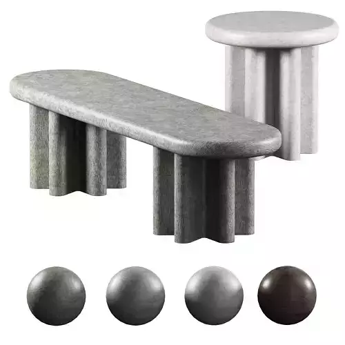 Studiotwentyseven Maxime Boutillier Cardus Coffee Tables 3D model