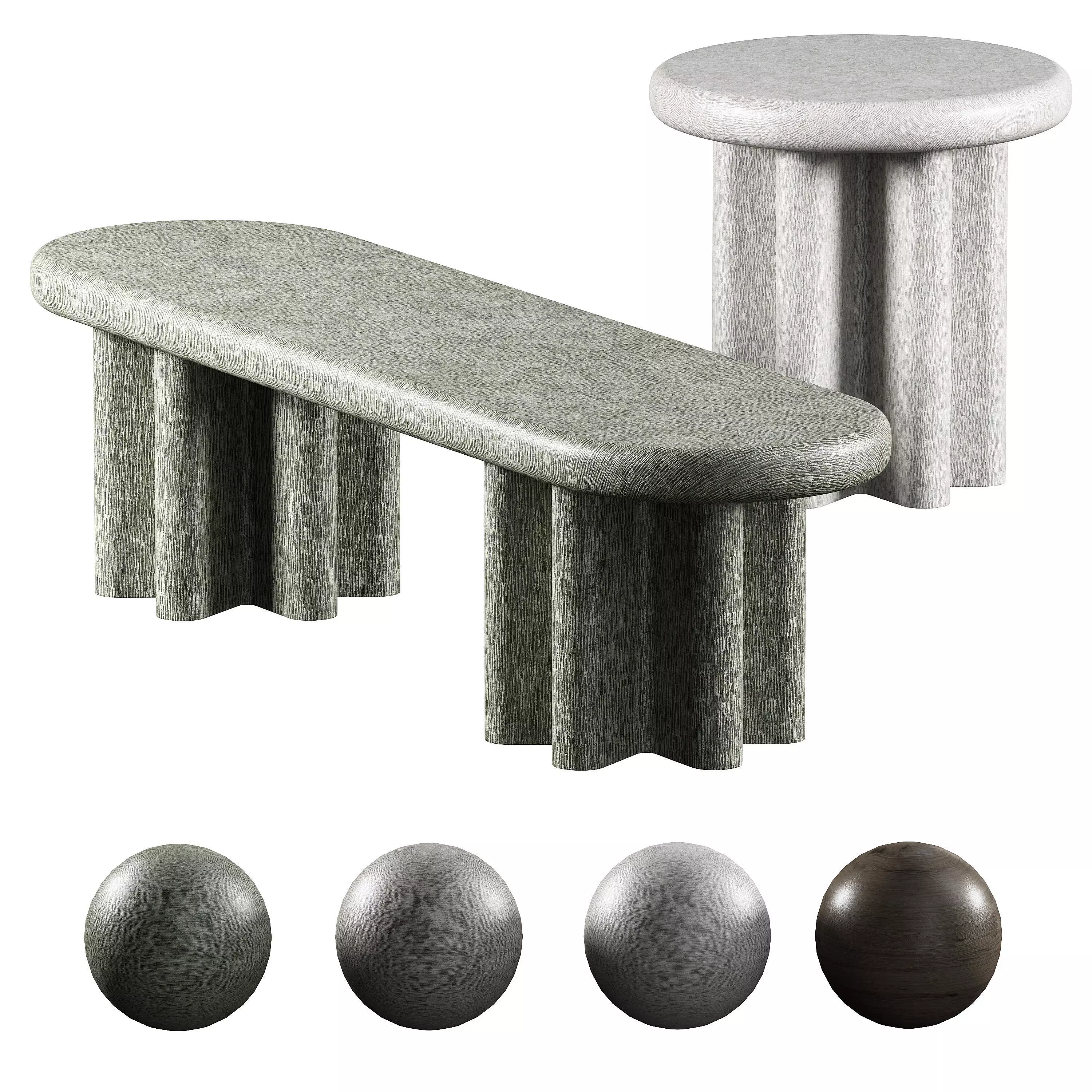 Studiotwentyseven Maxime Boutillier Cardus Coffee Tables 3D model