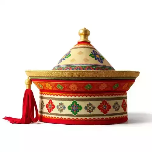 Traditional Decorative Hat Model Pack Low-poly 3D model