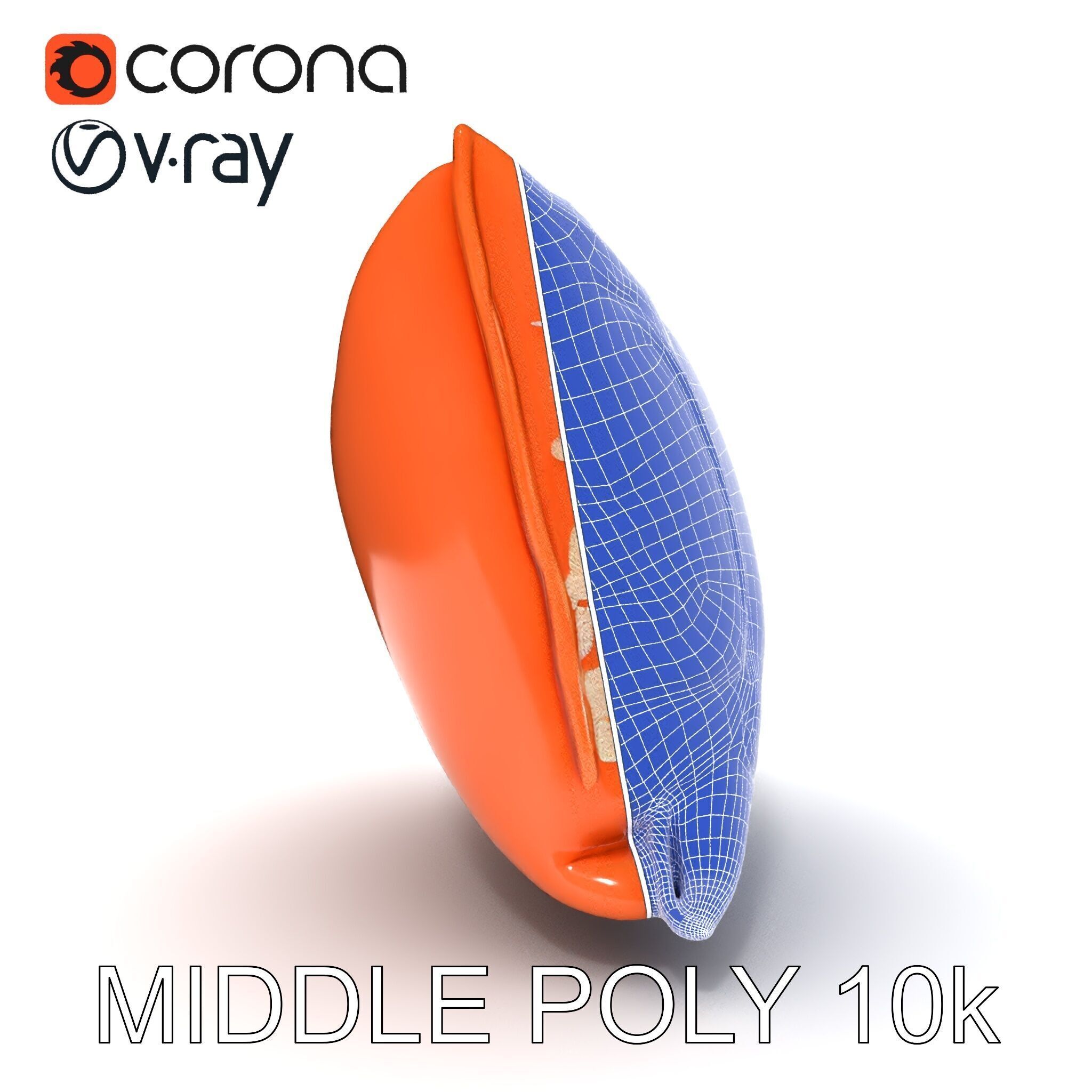 Decorative Cushion Model Pack with Elegant Embroidery Low-poly 3D model_28