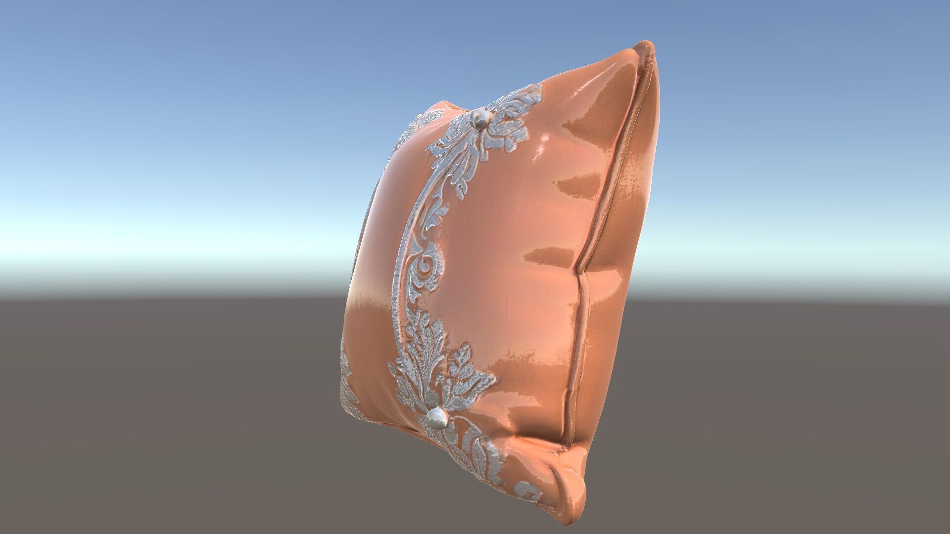 Decorative Cushion Model Pack with Elegant Embroidery Low-poly 3D model_11