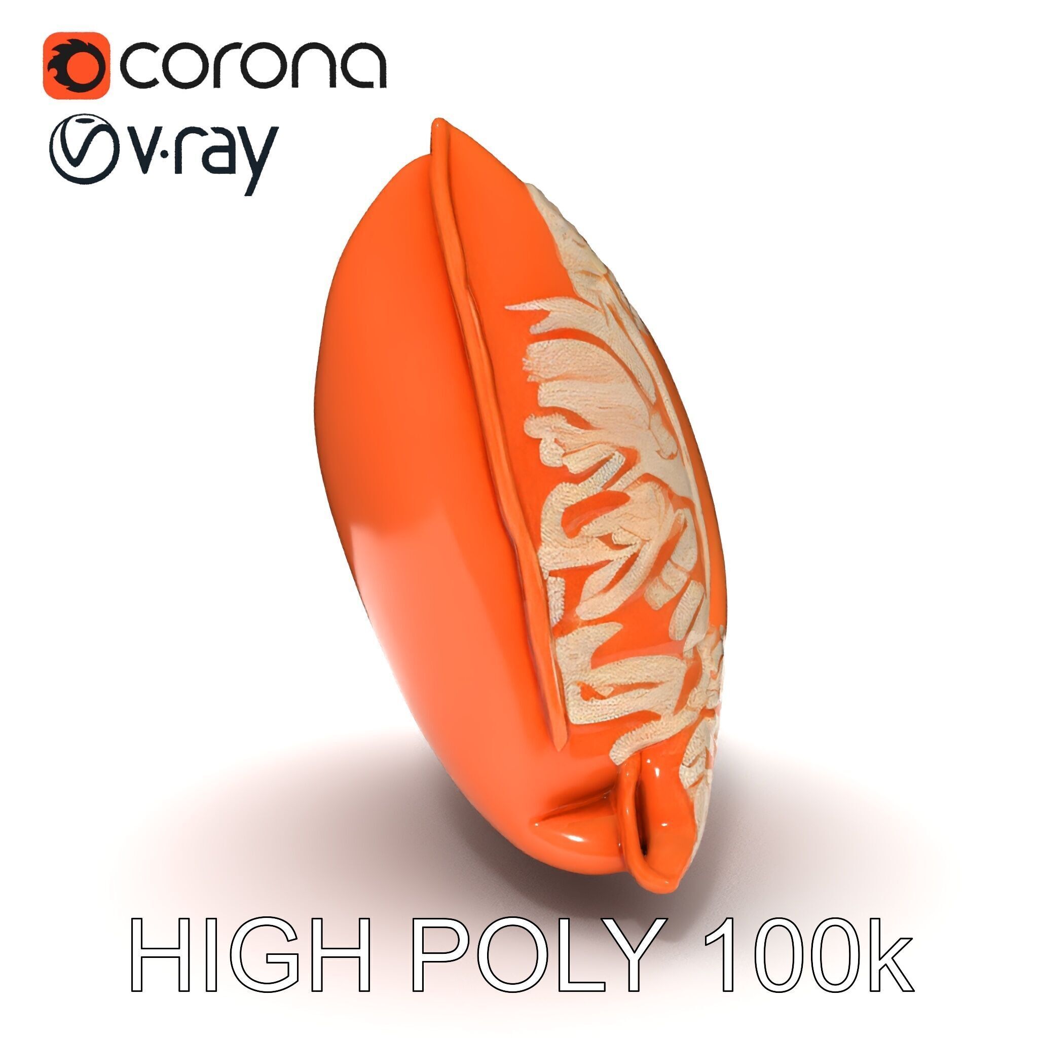 Decorative Cushion Model Pack with Elegant Embroidery Low-poly 3D model_16