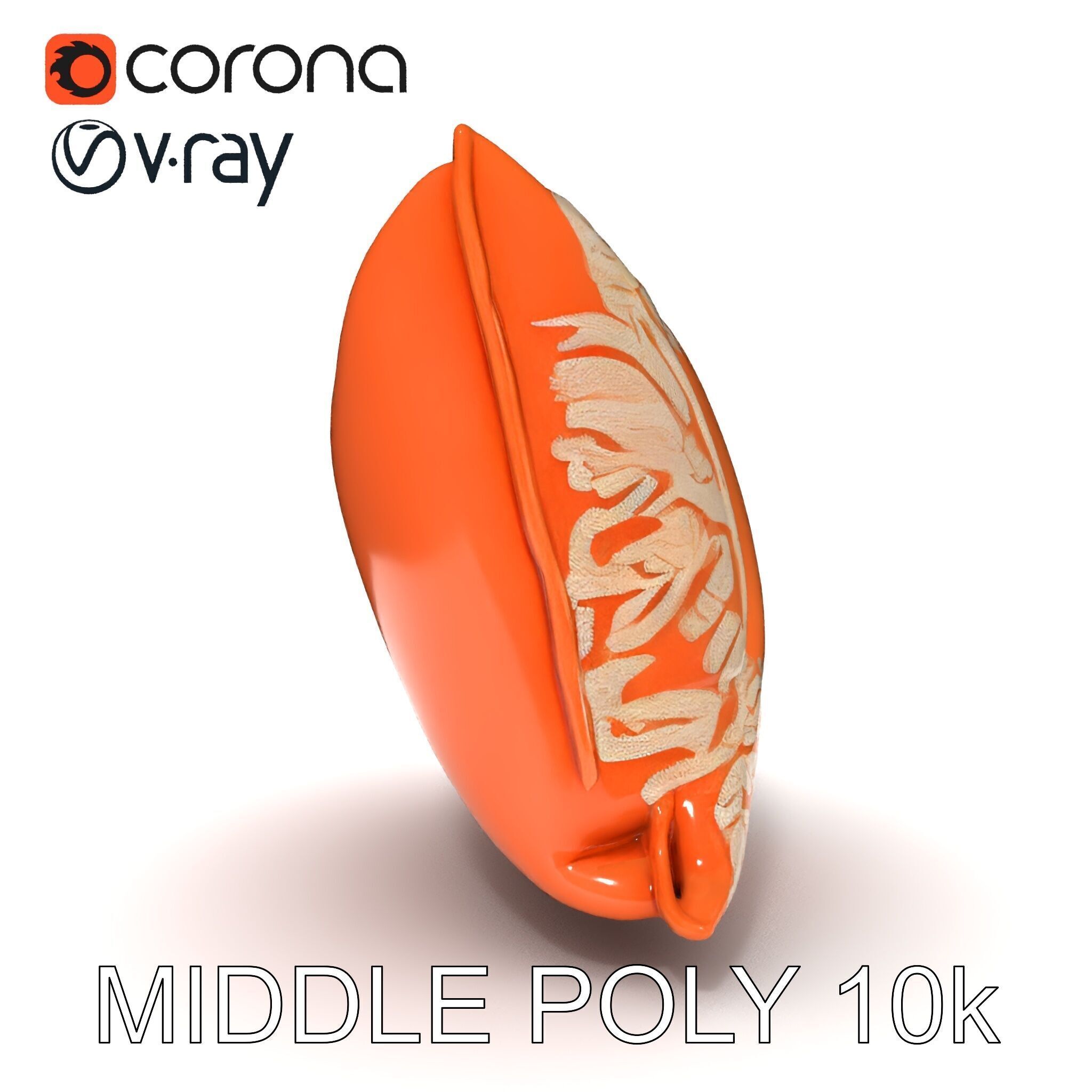 Decorative Cushion Model Pack with Elegant Embroidery Low-poly 3D model_23