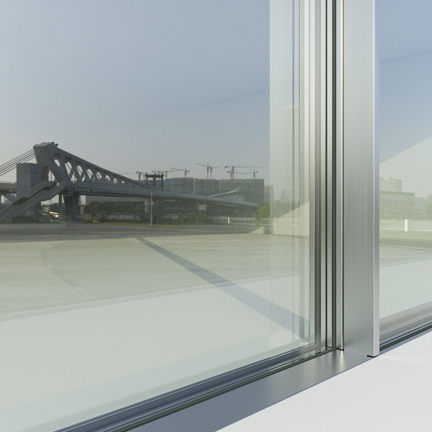 Schucco Design-Line Sliding system Low-poly 3D model_2