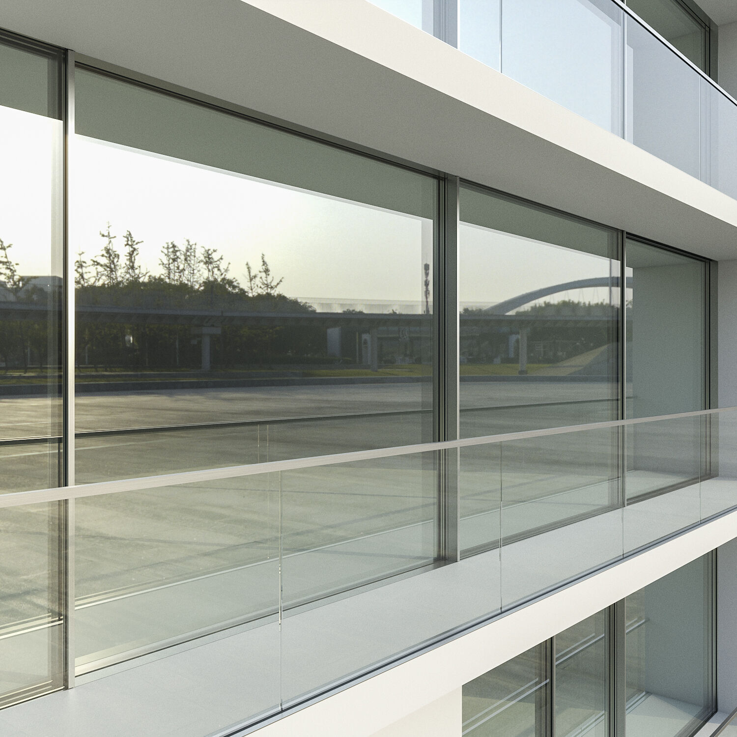 Schucco Design-Line Sliding system Low-poly 3D model_1