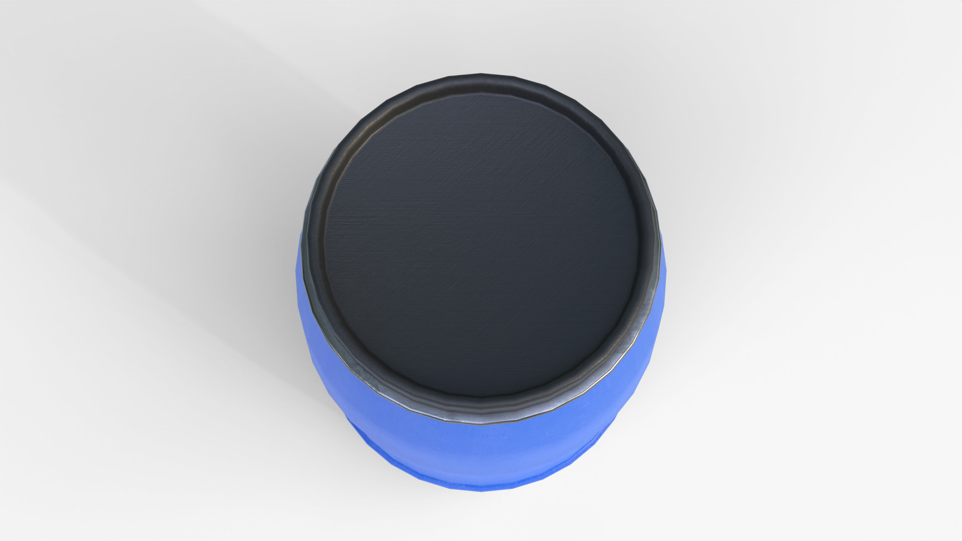 Plastic Water Barrel Low-poly 3D model_6