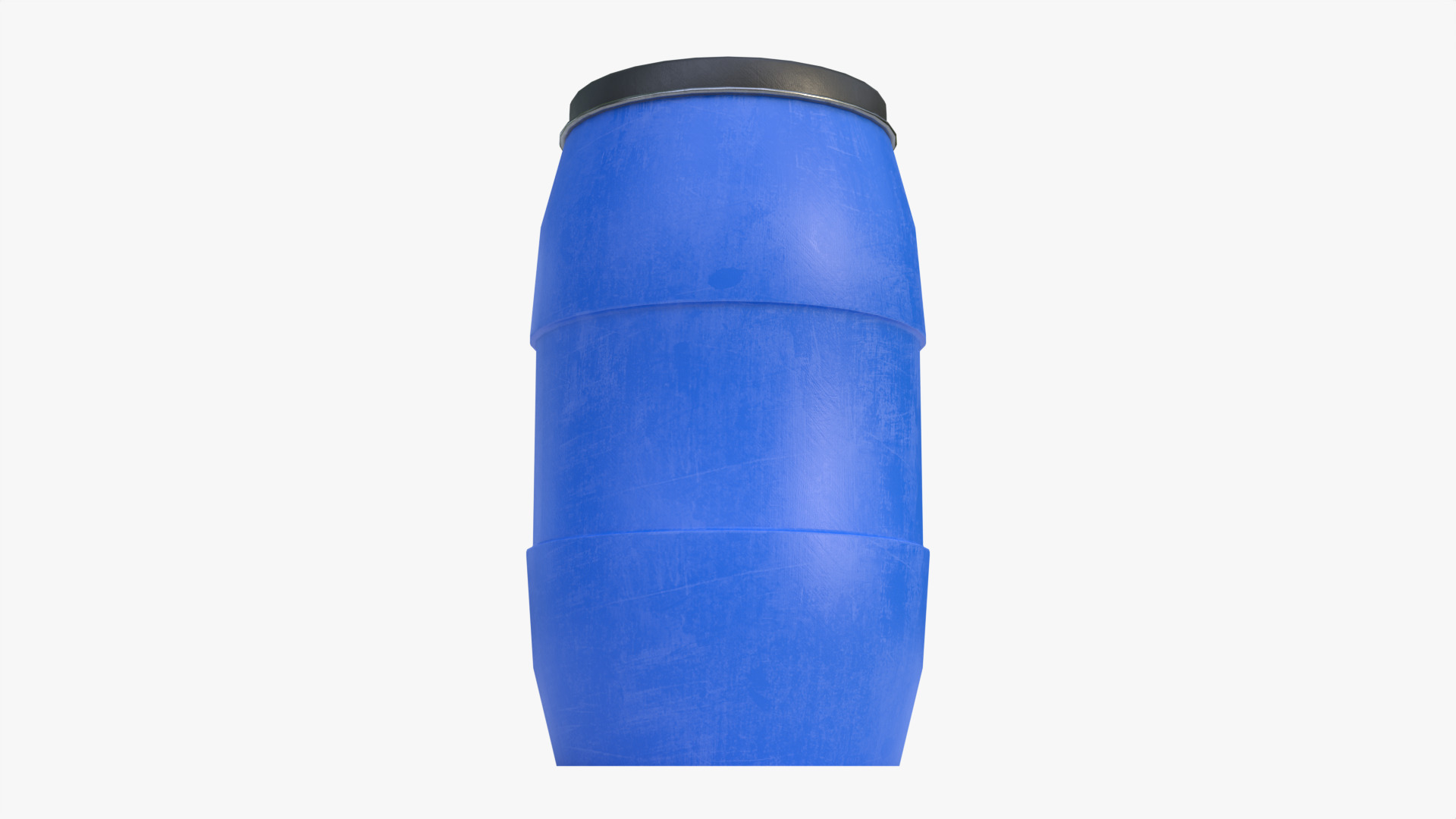 Plastic Water Barrel Low-poly 3D model_1