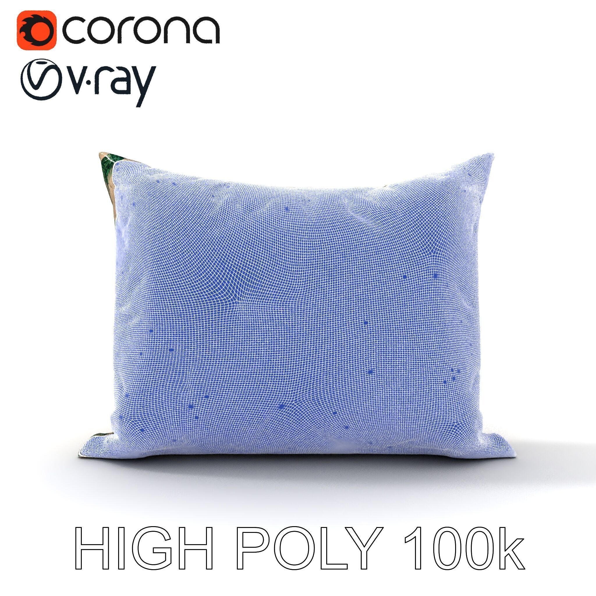 Animal Print Pillow Model Pack Low-poly 3D model_21