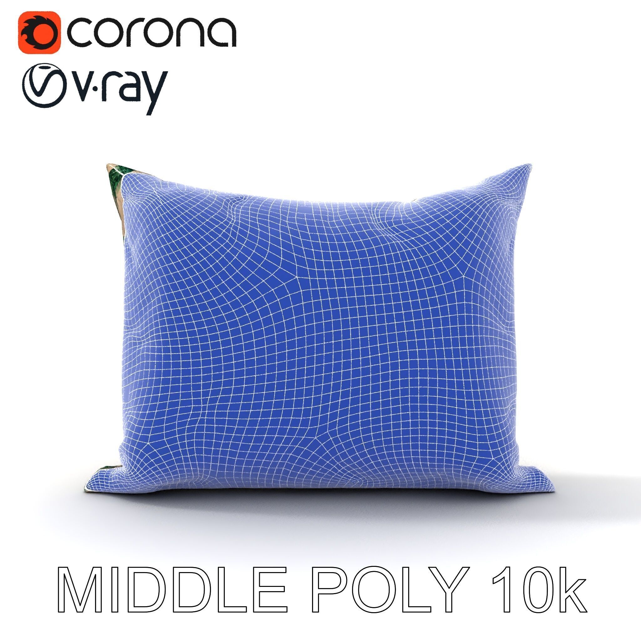 Animal Print Pillow Model Pack Low-poly 3D model_25