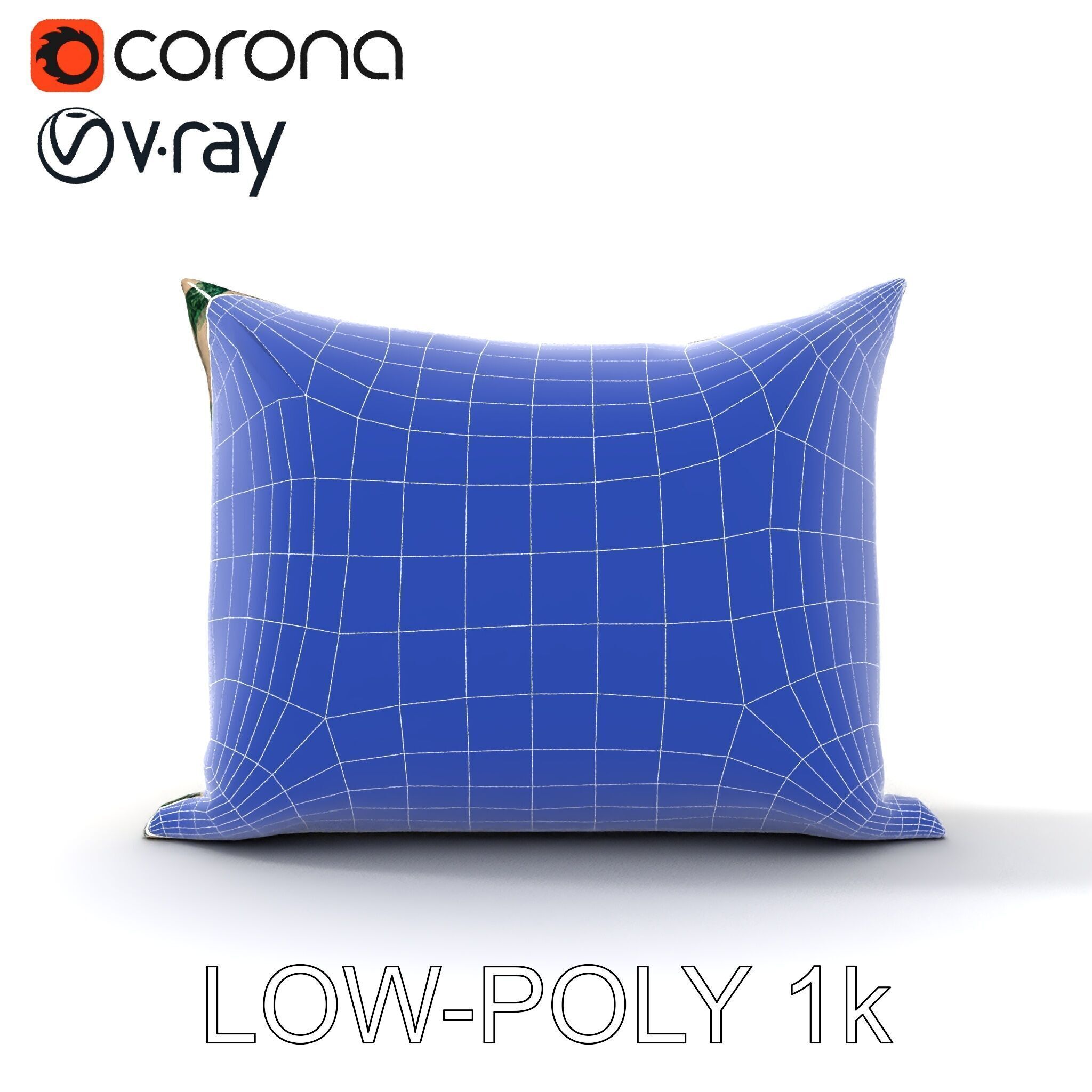 Animal Print Pillow Model Pack Low-poly 3D model_14