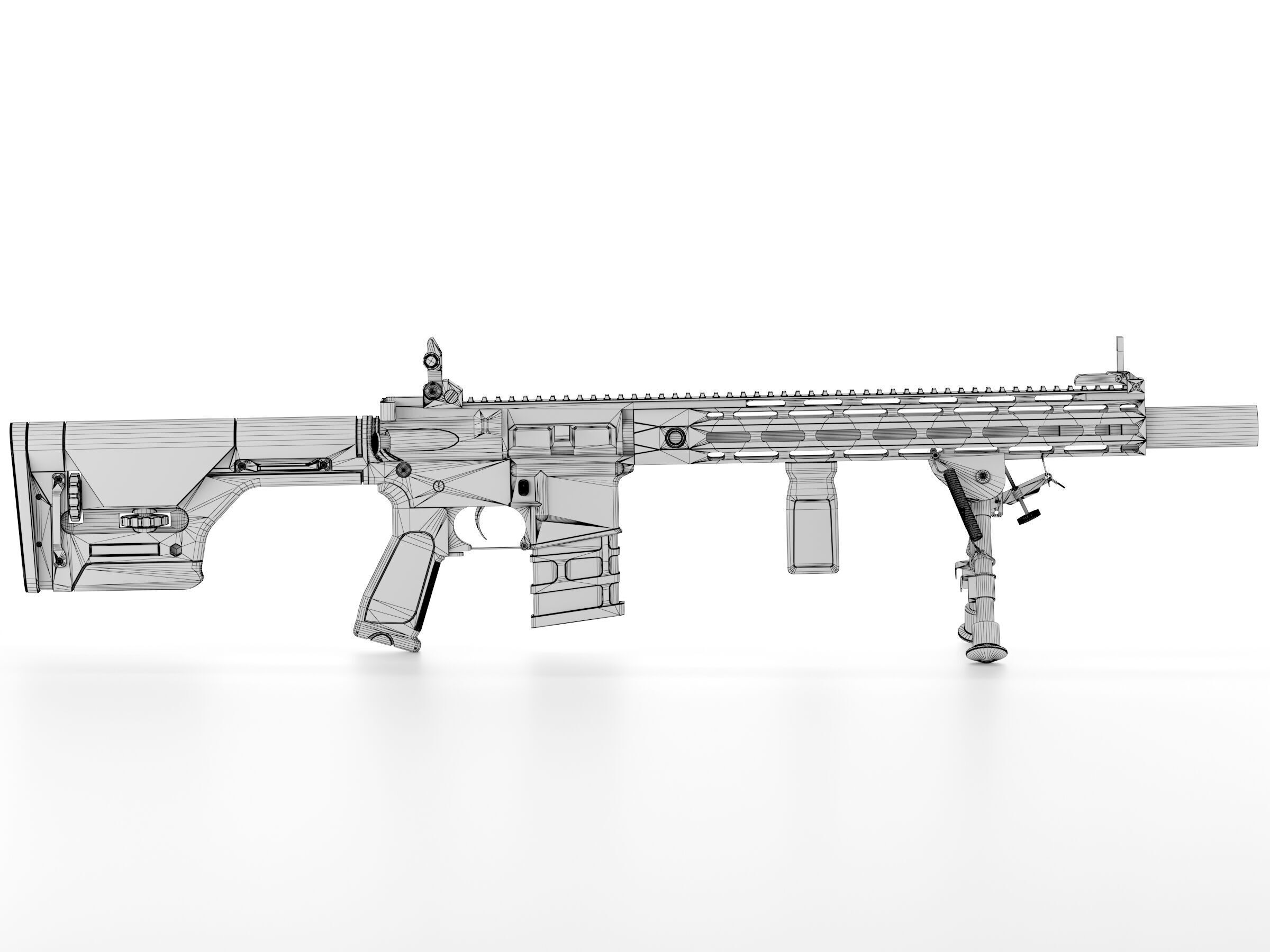 A and K Specialized DMR4 Low-poly 3D model_6