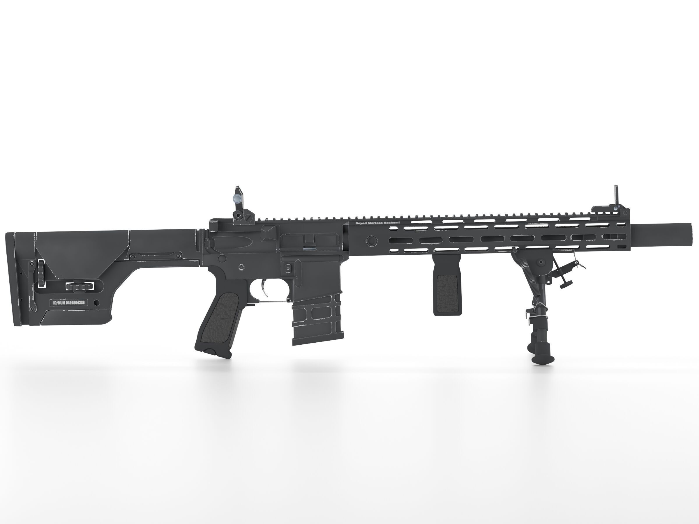 A and K Specialized DMR4 Low-poly 3D model_5