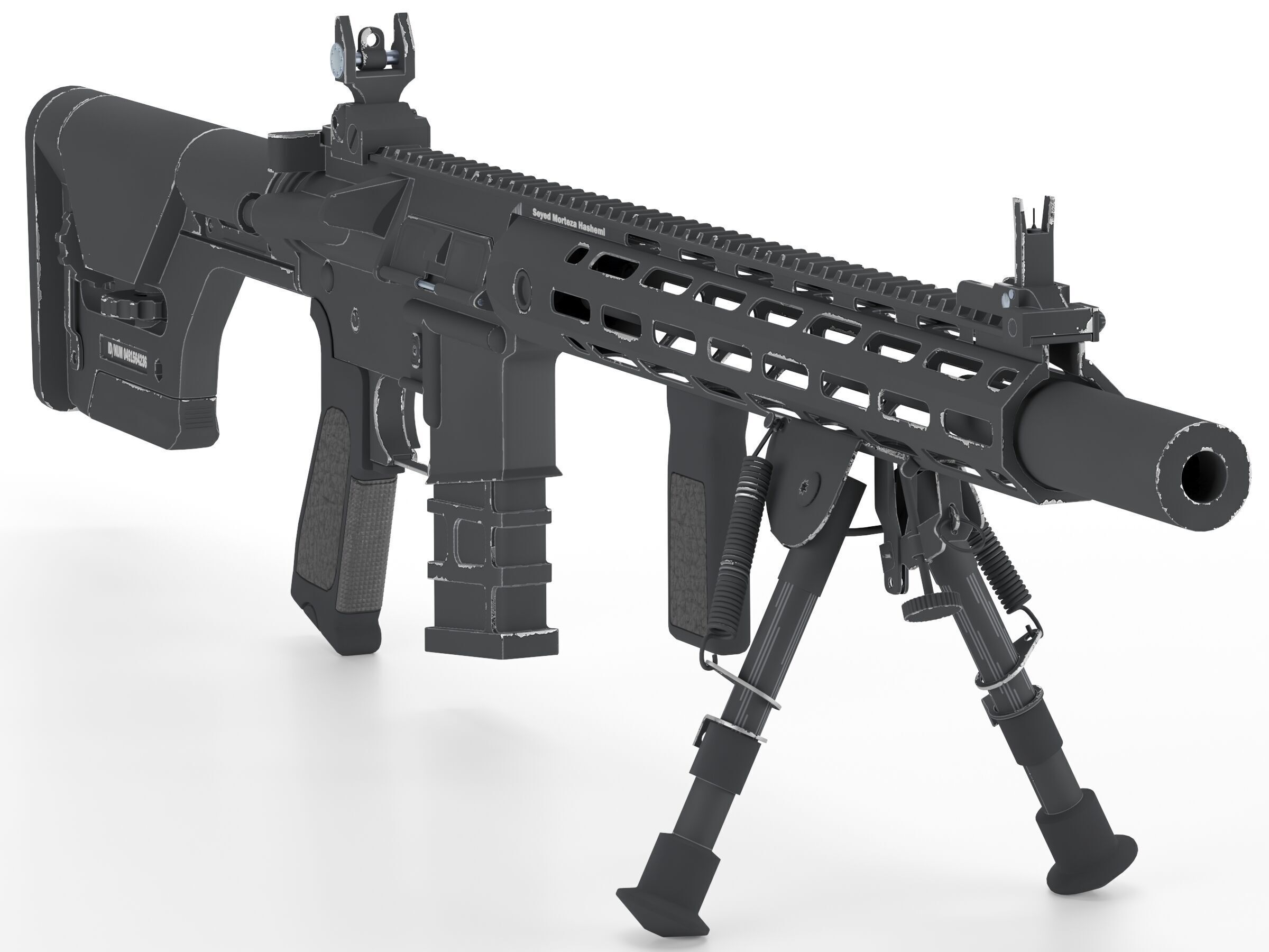 A and K Specialized DMR4 Low-poly 3D model_3