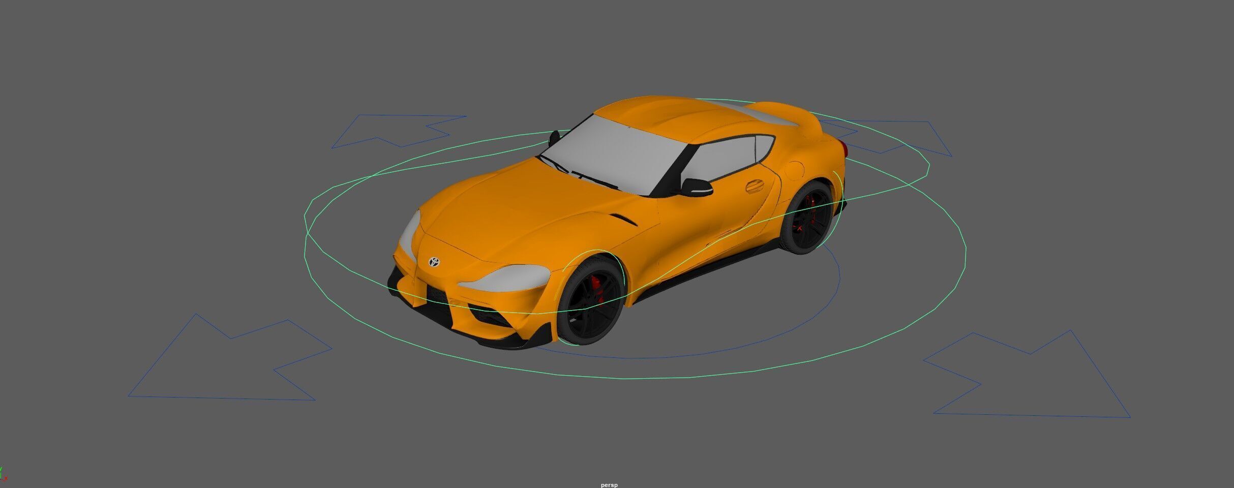 Toyota Supra -Rigged- Render Ready-unreal-vray-redshift 3D model_21