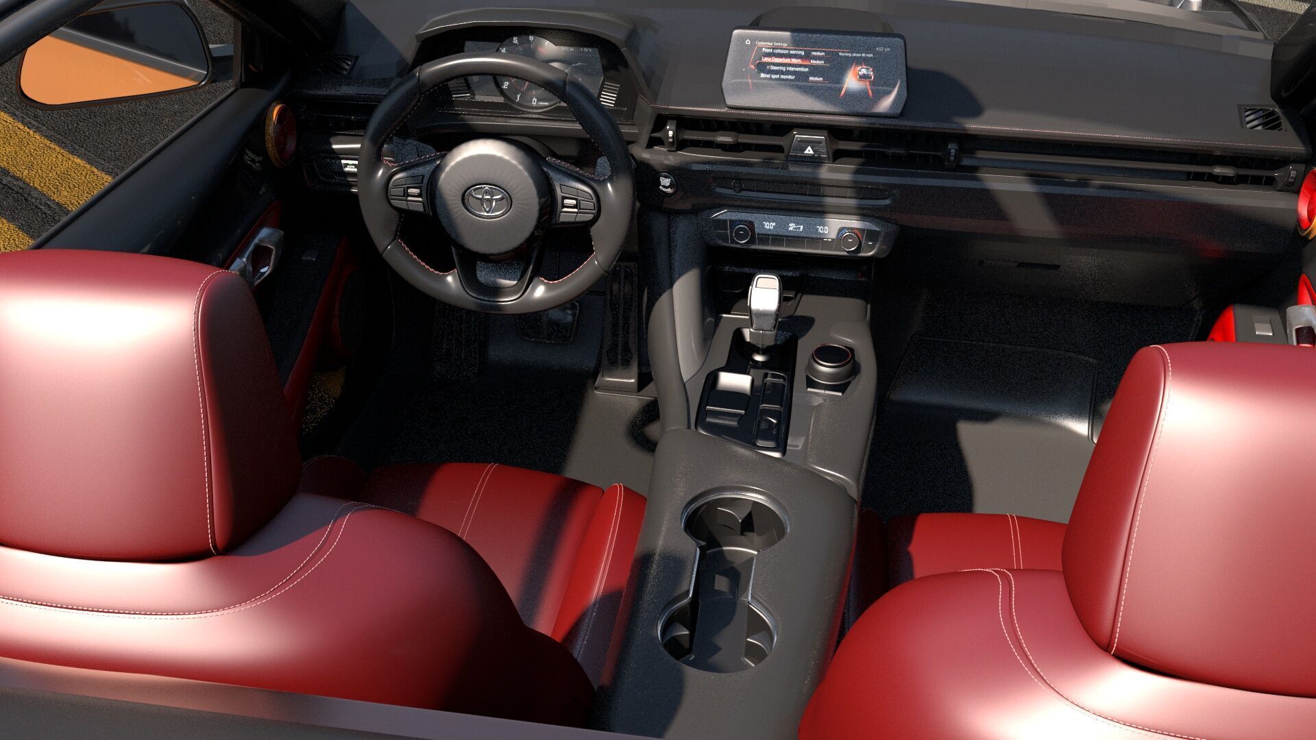 Toyota Supra -Rigged- Render Ready-unreal-vray-redshift 3D model_5