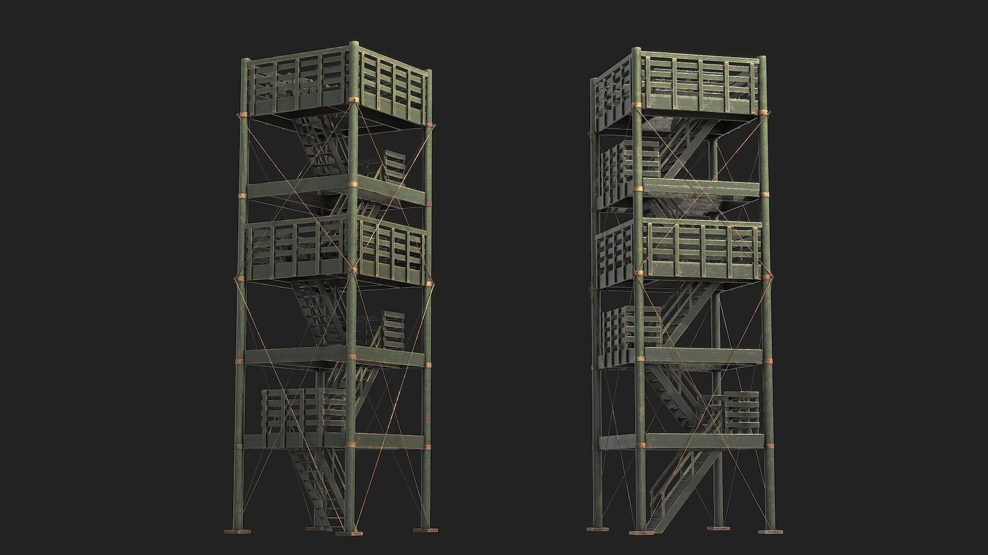 Watchtowers v5 Low-poly 3D model_14