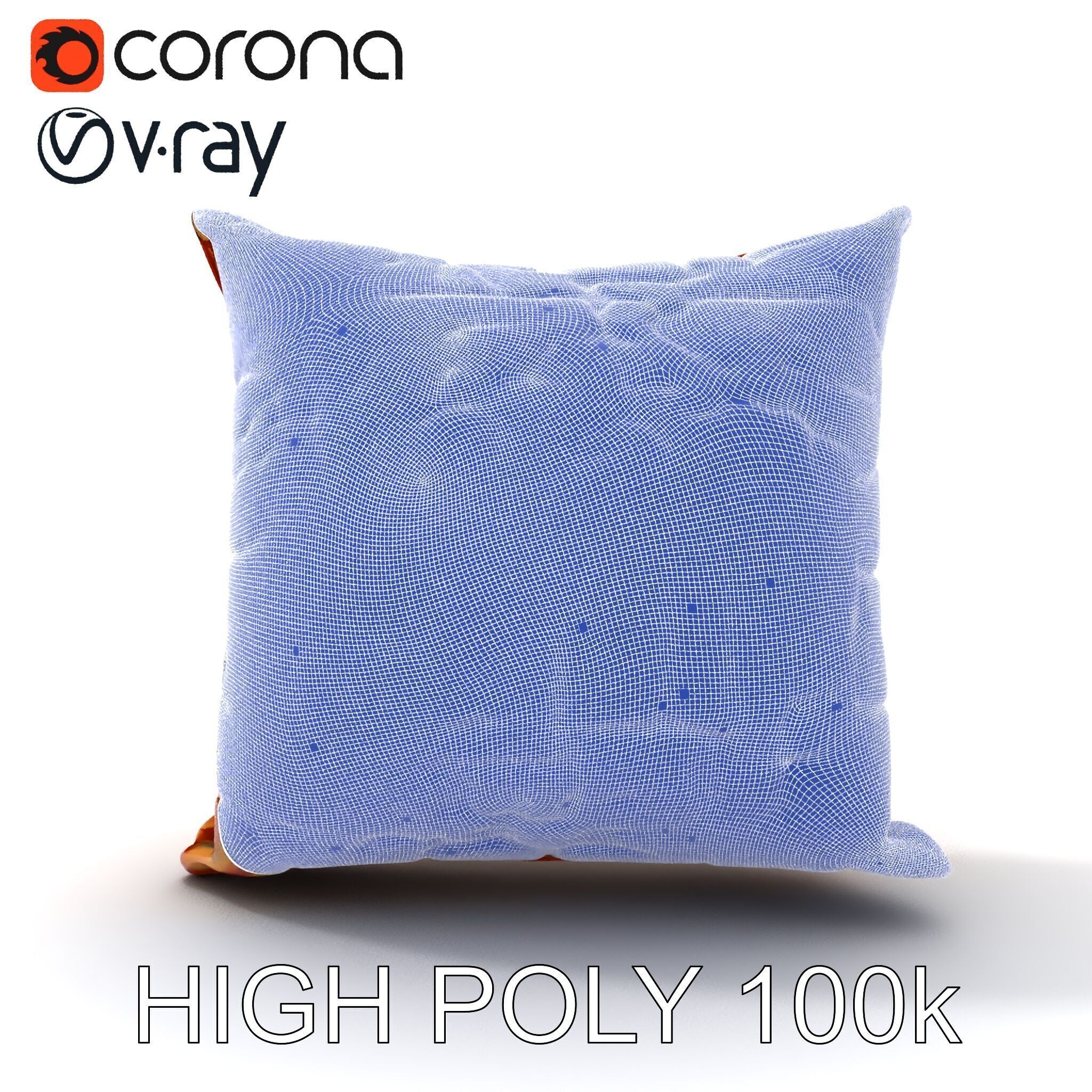 Geometric Pattern Pillow D Model Pack Low-poly 3D model_22