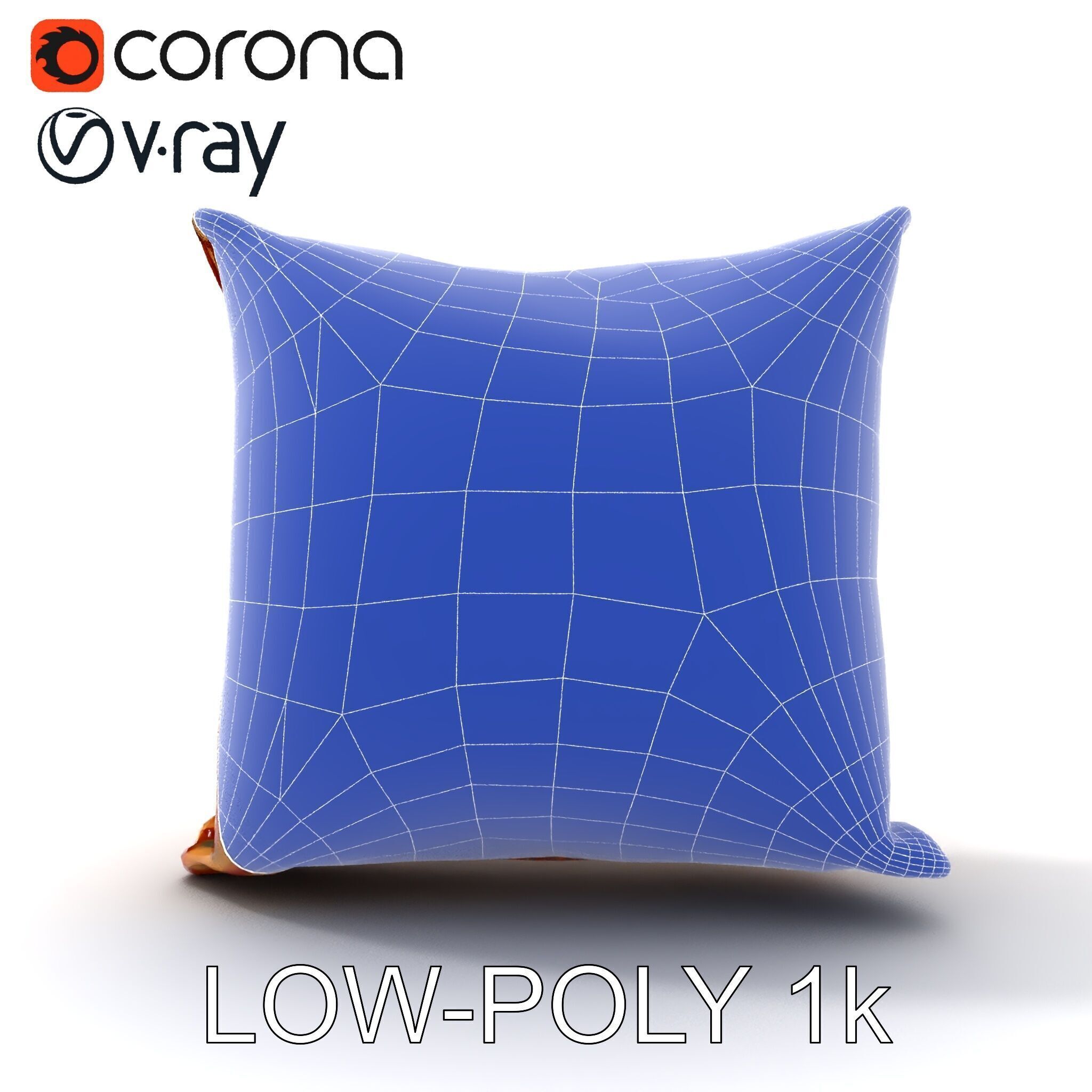 Geometric Pattern Pillow D Model Pack Low-poly 3D model_18