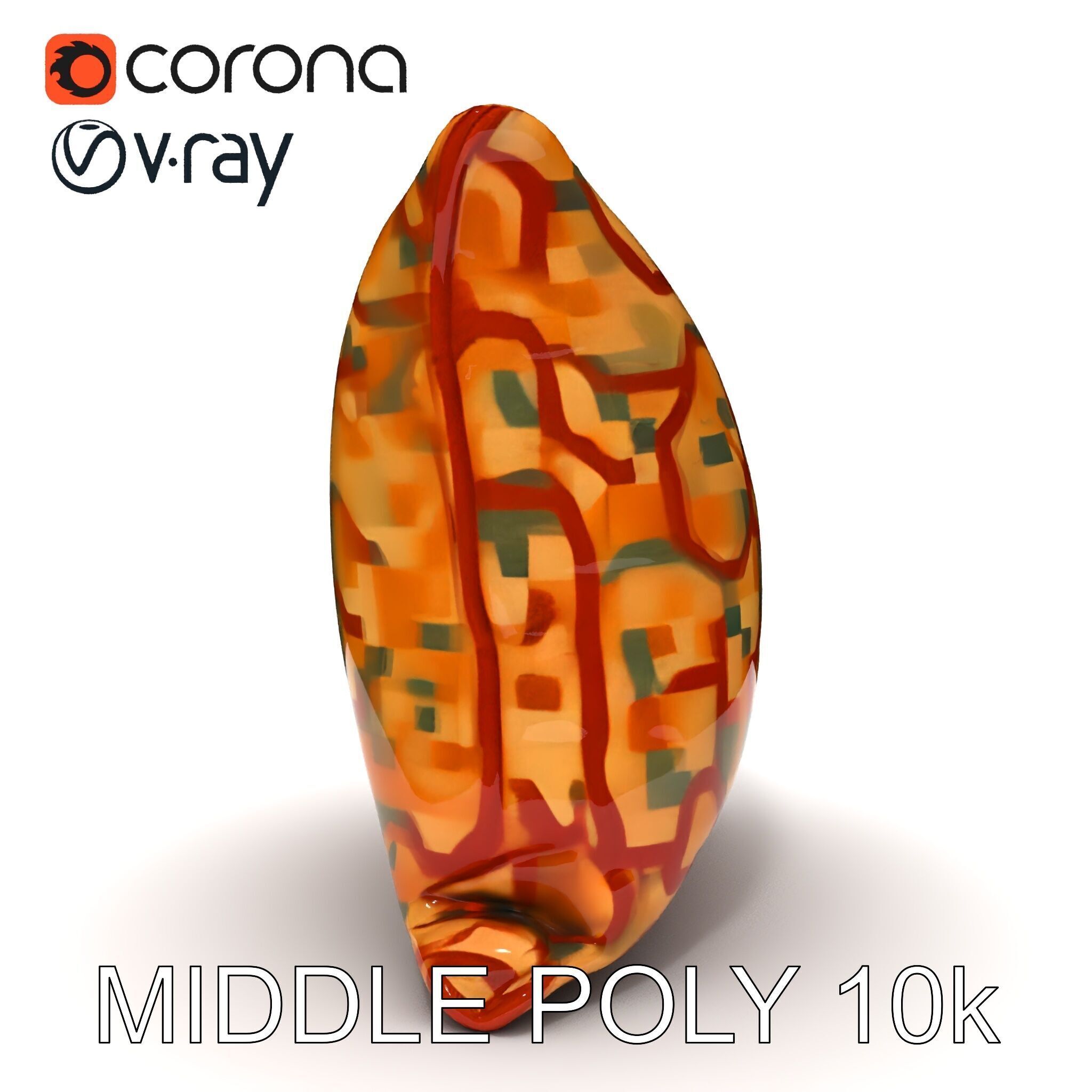 Geometric Pattern Pillow D Model Pack Low-poly 3D model_23
