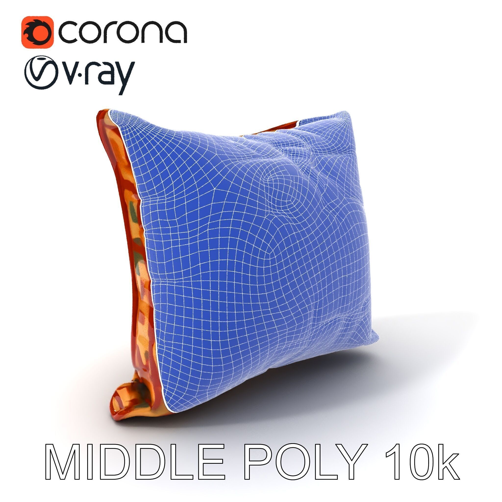 Geometric Pattern Pillow D Model Pack Low-poly 3D model_17