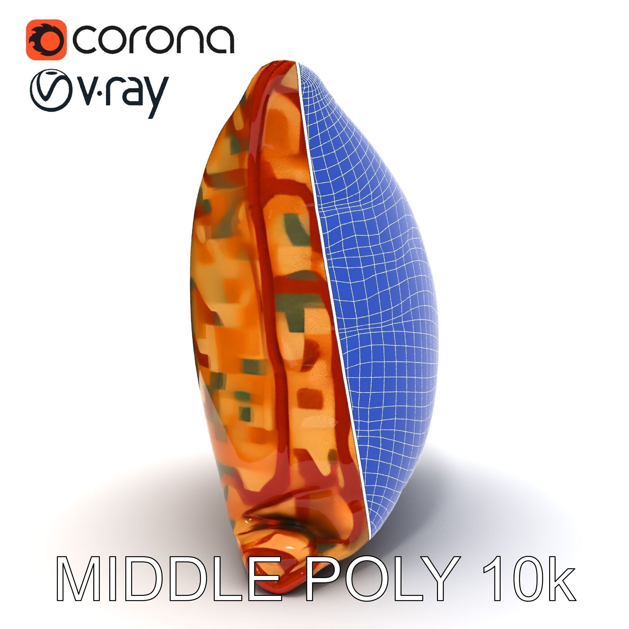 Geometric Pattern Pillow D Model Pack Low-poly 3D model_31