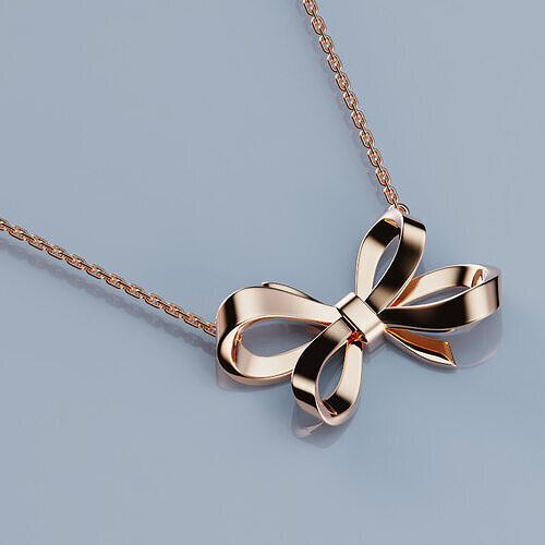 Pendant Ribbon 3D print model