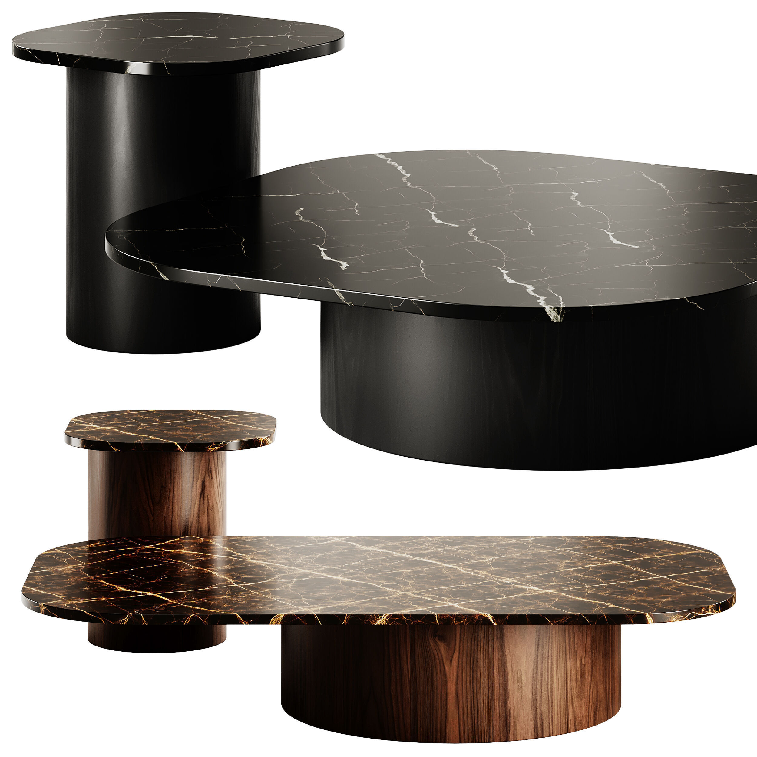 Marina Coffee Tables by Casamania and Horm 3D model_4