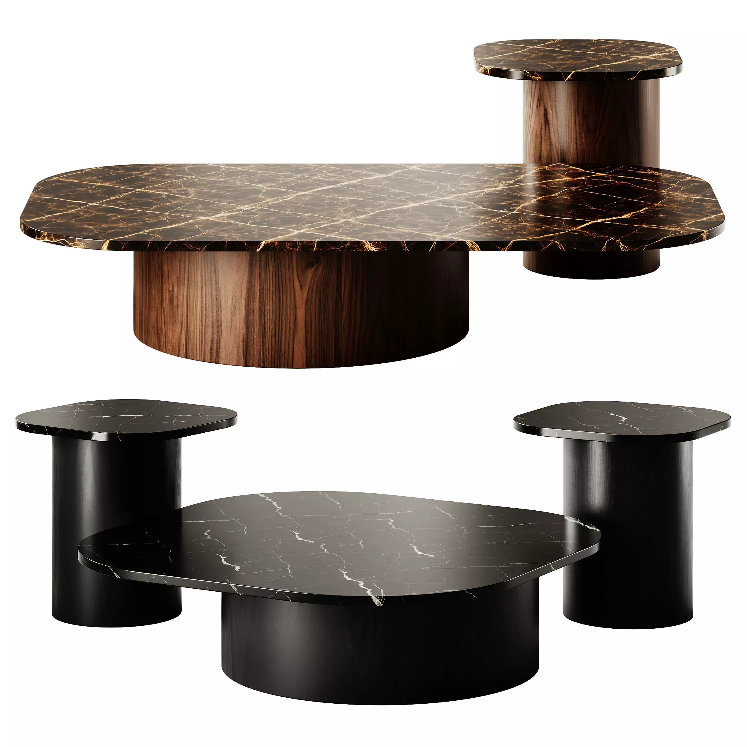 Marina Coffee Tables by Casamania and Horm 3D model_0